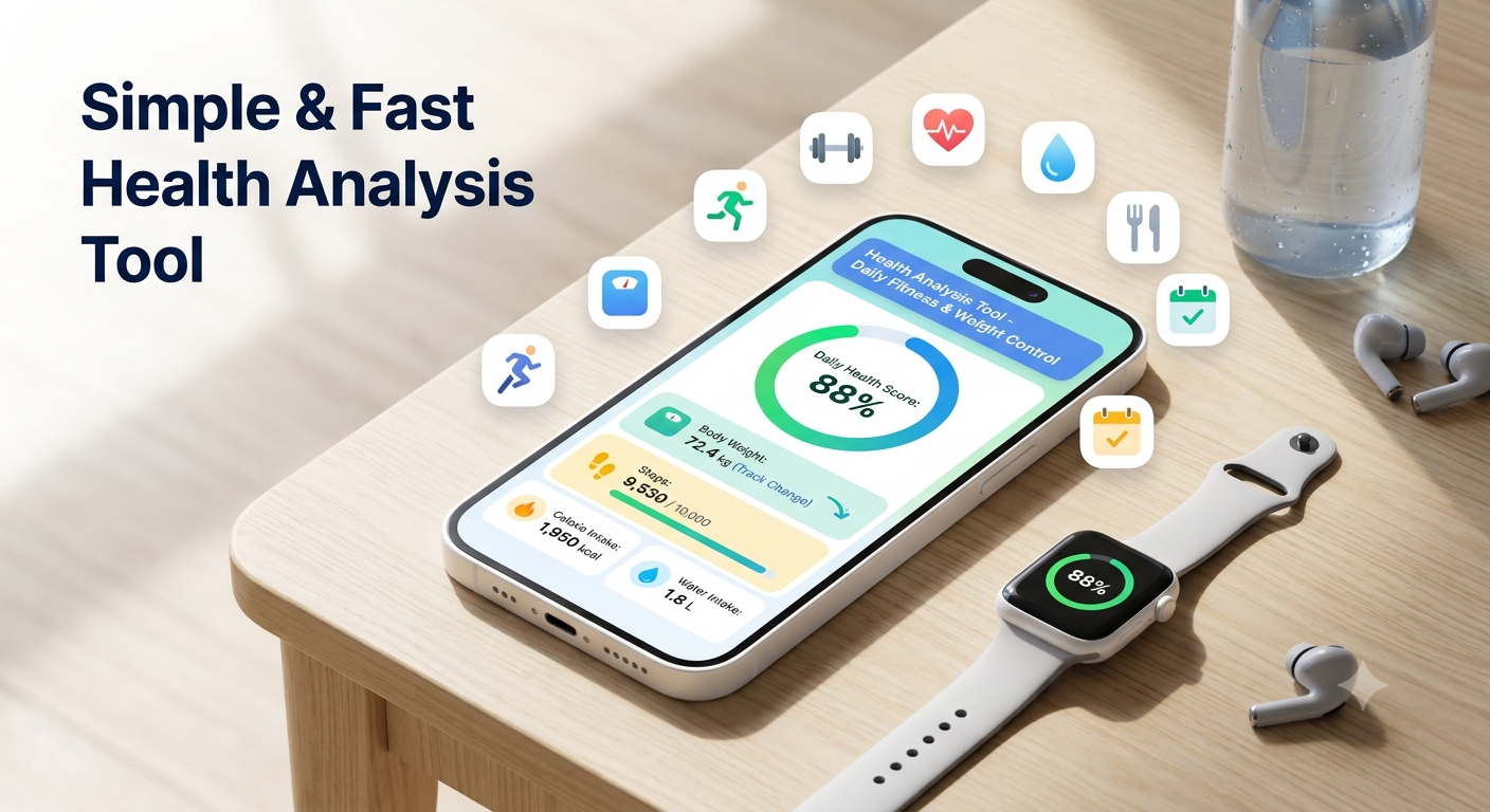 Simple & Fast Health Analysis Tool for Daily Fitness and Weight Control