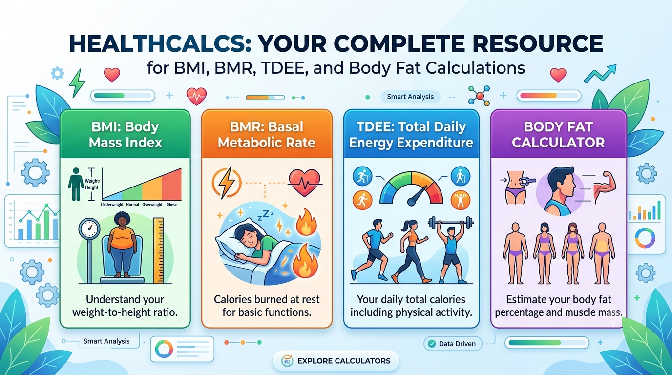 HealthCalcs: Your Complete Resource for BMI, BMR, TDEE, and Body Fat Calculations
