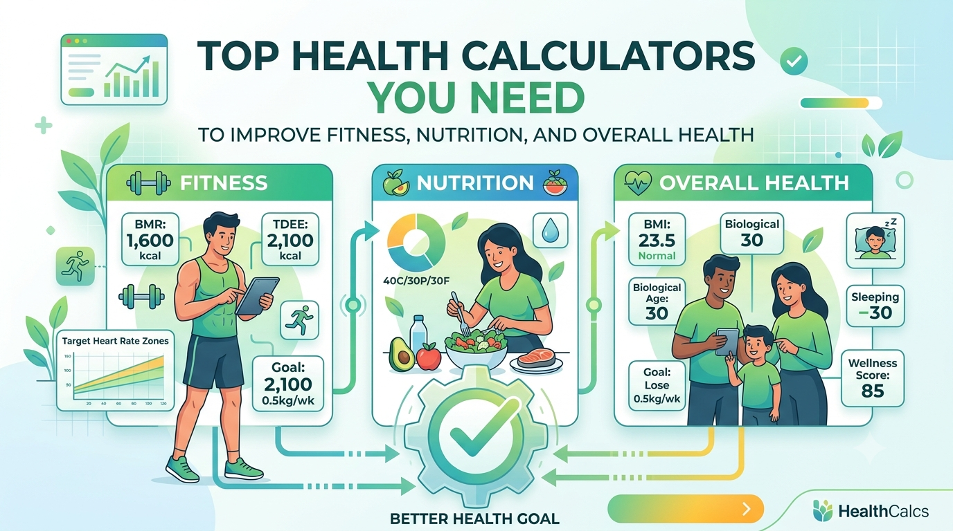 Top Health Calculators You Need to Improve Fitness, Nutrition, and Overall Health