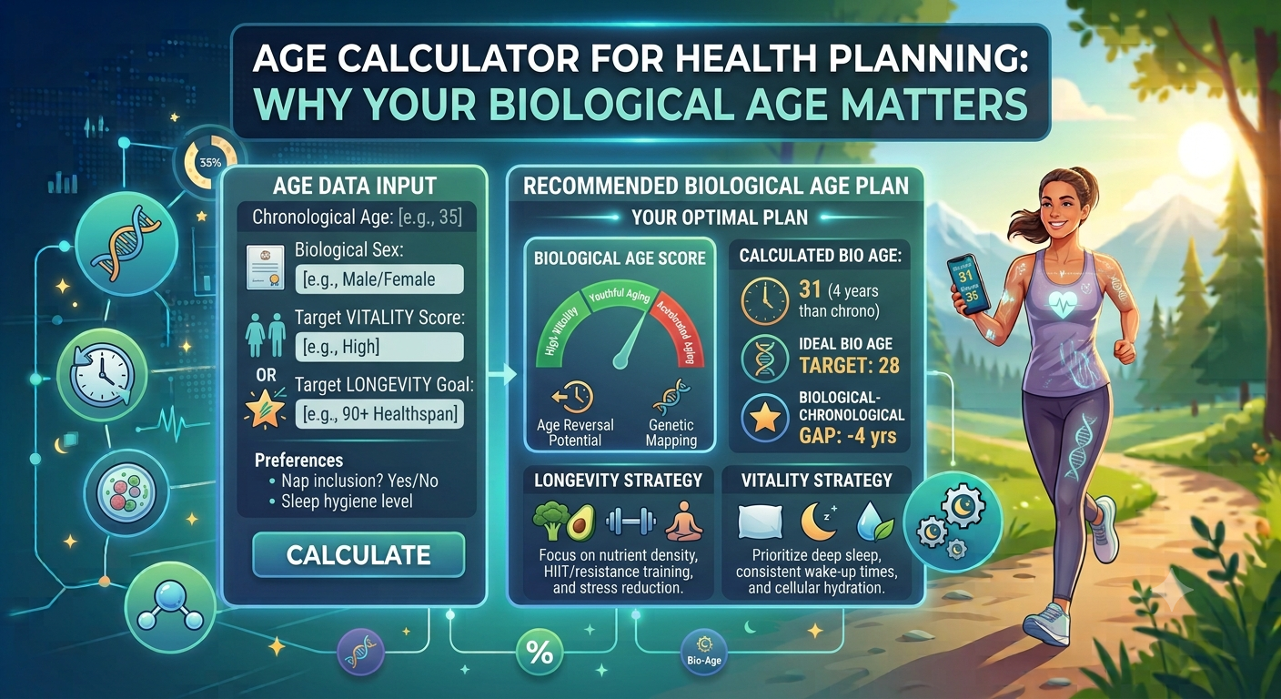 Age Calculator for Health Planning: Why Your Biological Age Matters