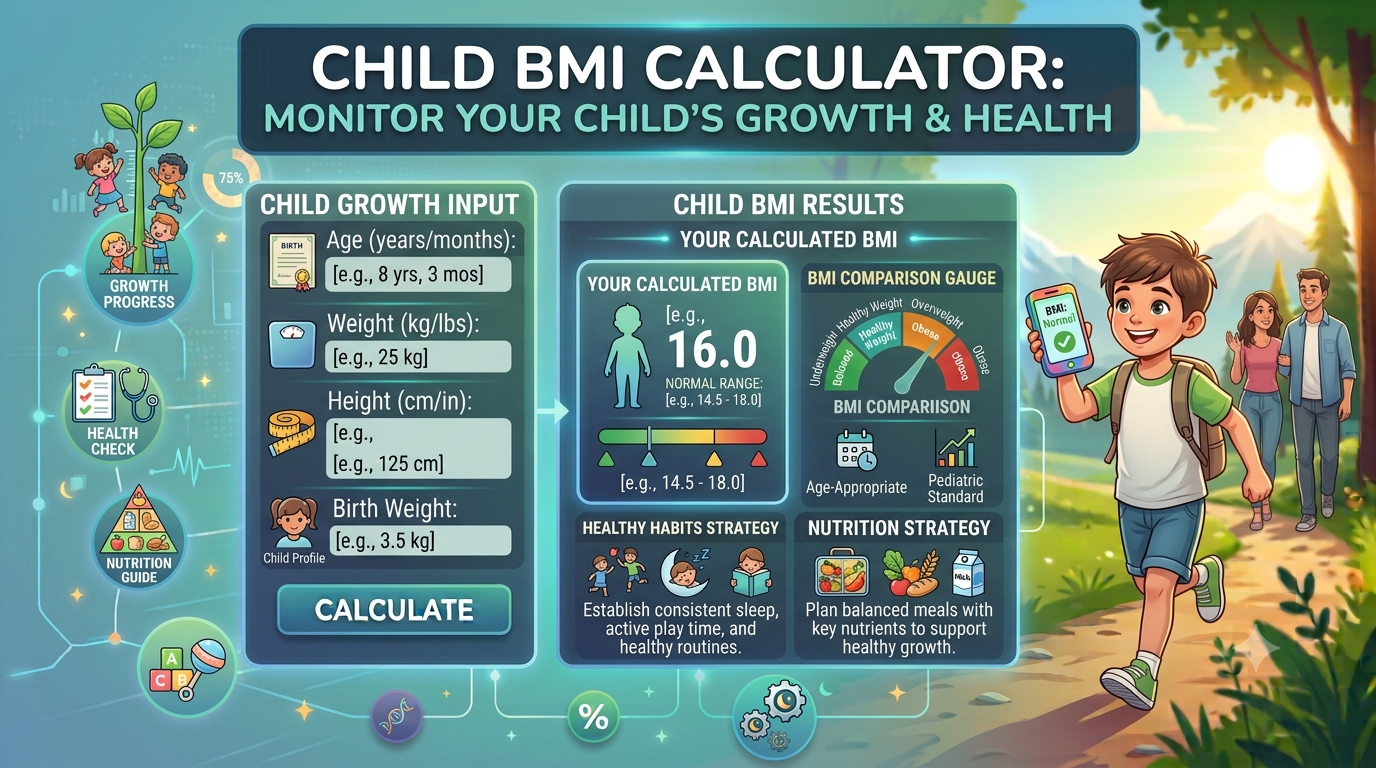Child BMI Calculator: Monitor Your Child’s Growth and Health