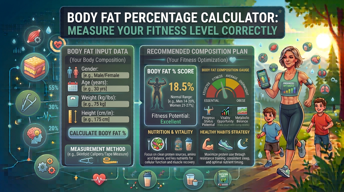 Body Fat Percentage Calculator: Measure Your Fitness Level Correctly